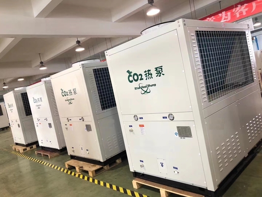 CO2 R744 Air Source Water Source Heat Pump 37kw Commercial For Hot Water