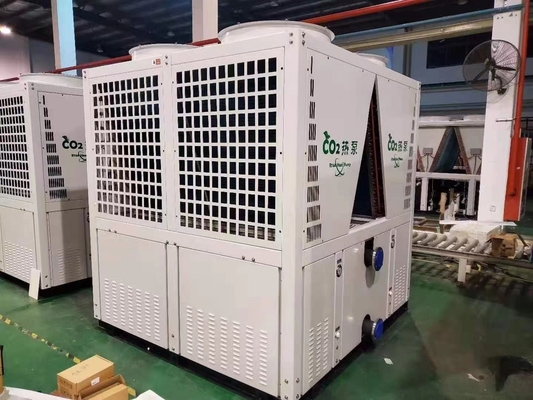 CO2 R744 Air Source Water Source Heat Pump 37kw Commercial For Hot Water