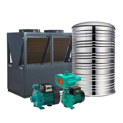 R744 CO2 Air Source Heat Pump Water Heater Residential 90 Degree With Dorin Compressor