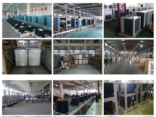 R744 CO2 Air Source Heat Pump Water Heater Residential 90 Degree With Dorin Compressor