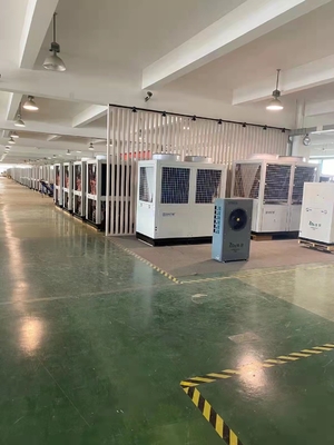 52Kw R410A Low Temperature Variable Frequency Cascade Heat Pump For Slaughterhouse