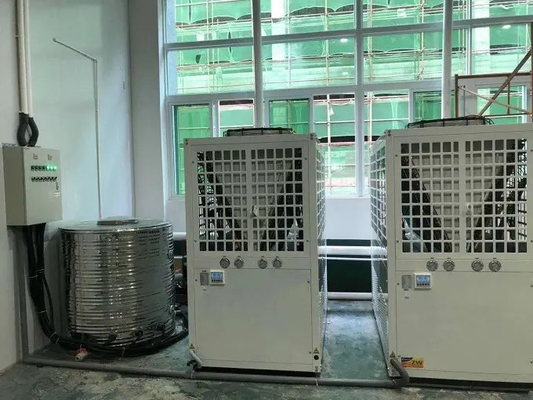 Cascade Air Source Heat Pump 25Kw R410A Refrigerant 90 Degree Hot Water