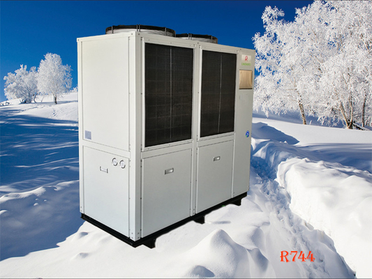 CO2 Cascade AC Inverter Heat Pump Integral Low Temperature 45Kw